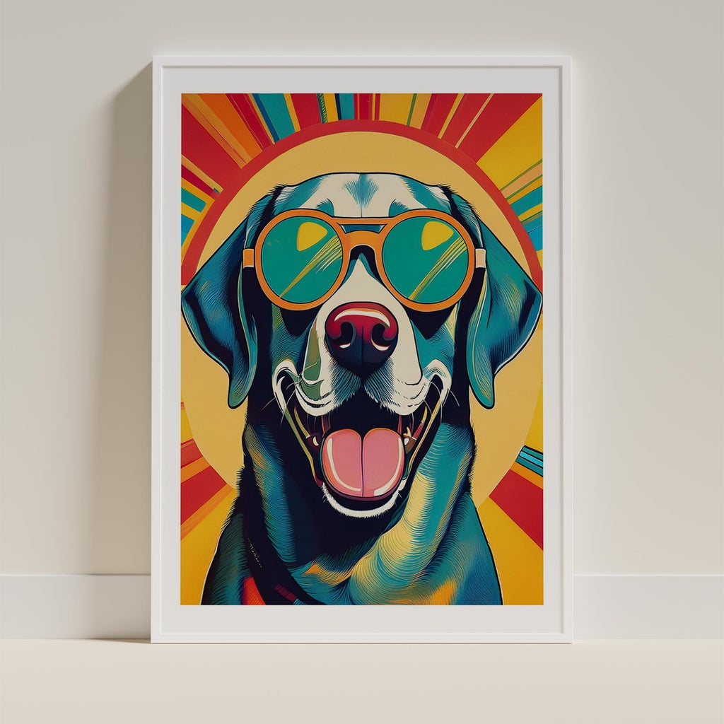 Labrador Dog In Colourful Sunnies 12 image 9