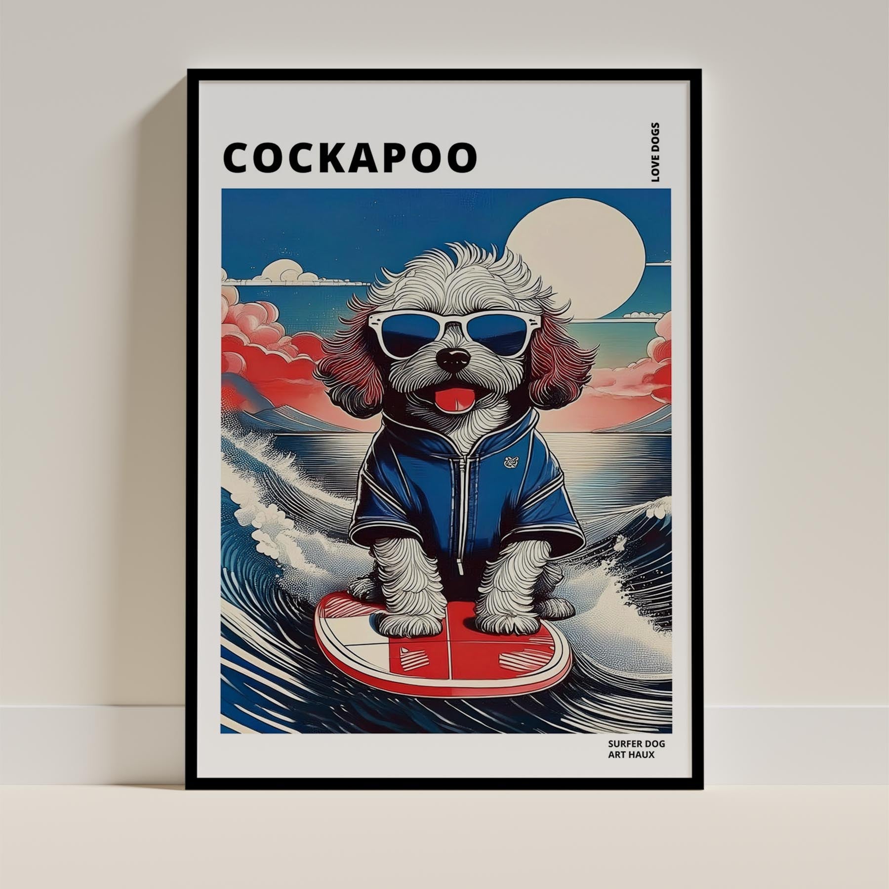 Cockapoo Hokosai Surfer Dogs 1 image 11
