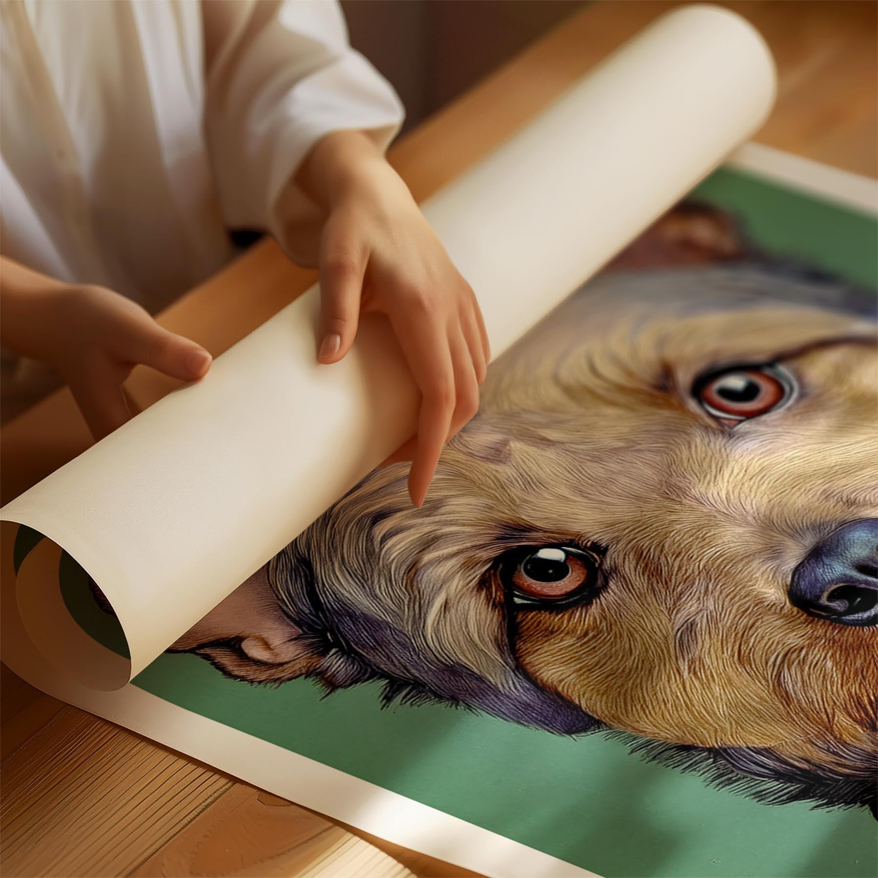 Australian Terrier Green Painted Series image 1