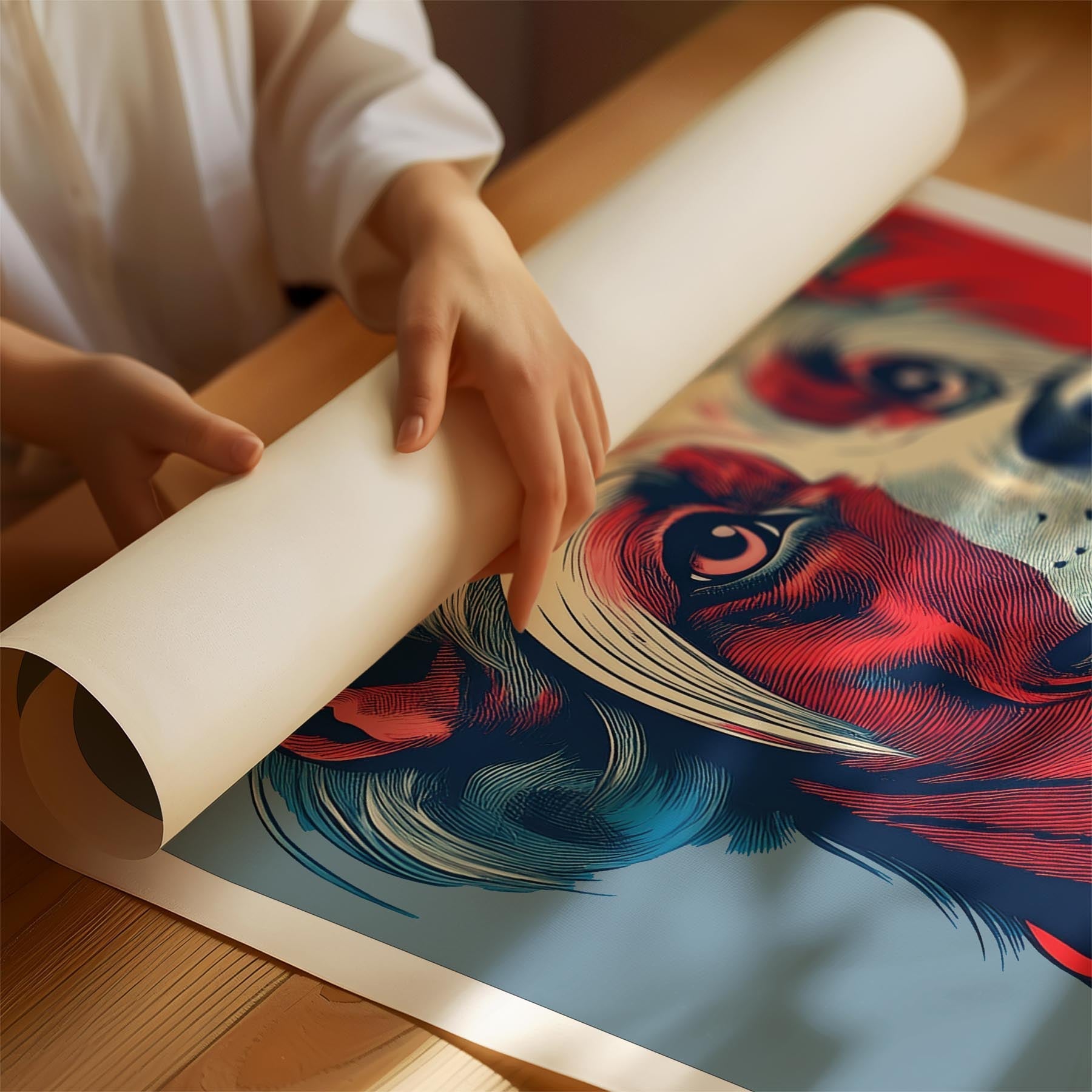 Chinese Crested LOVE Series Inspired by the Obama Poster image 1