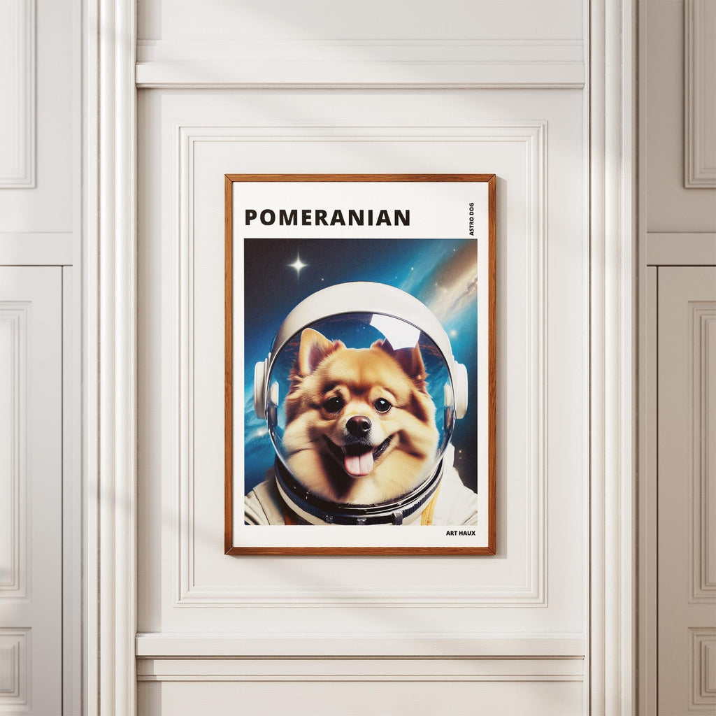 Pomeranian Astronaut Dog Series with Text Astro Dog image 3