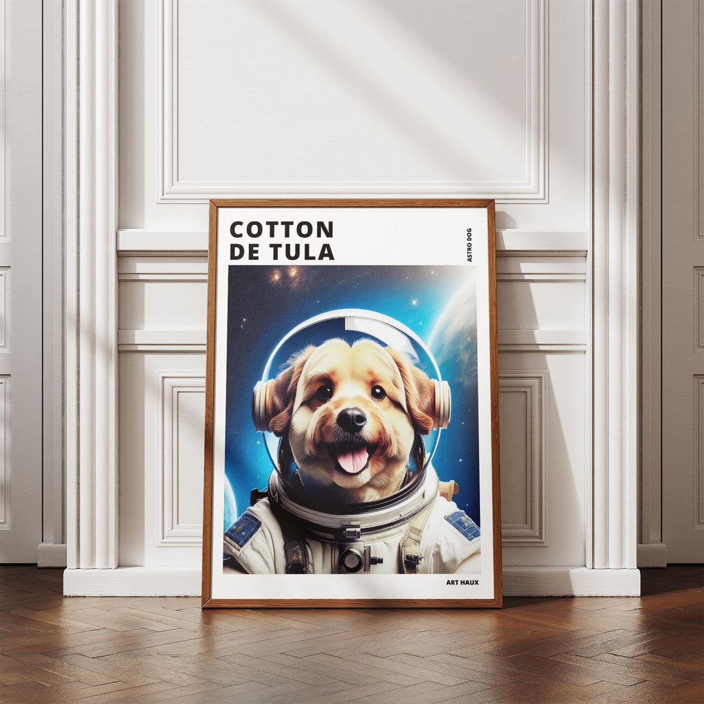 Coton de Tulear Astronaut Dog Series with Text Astro Dog image 4