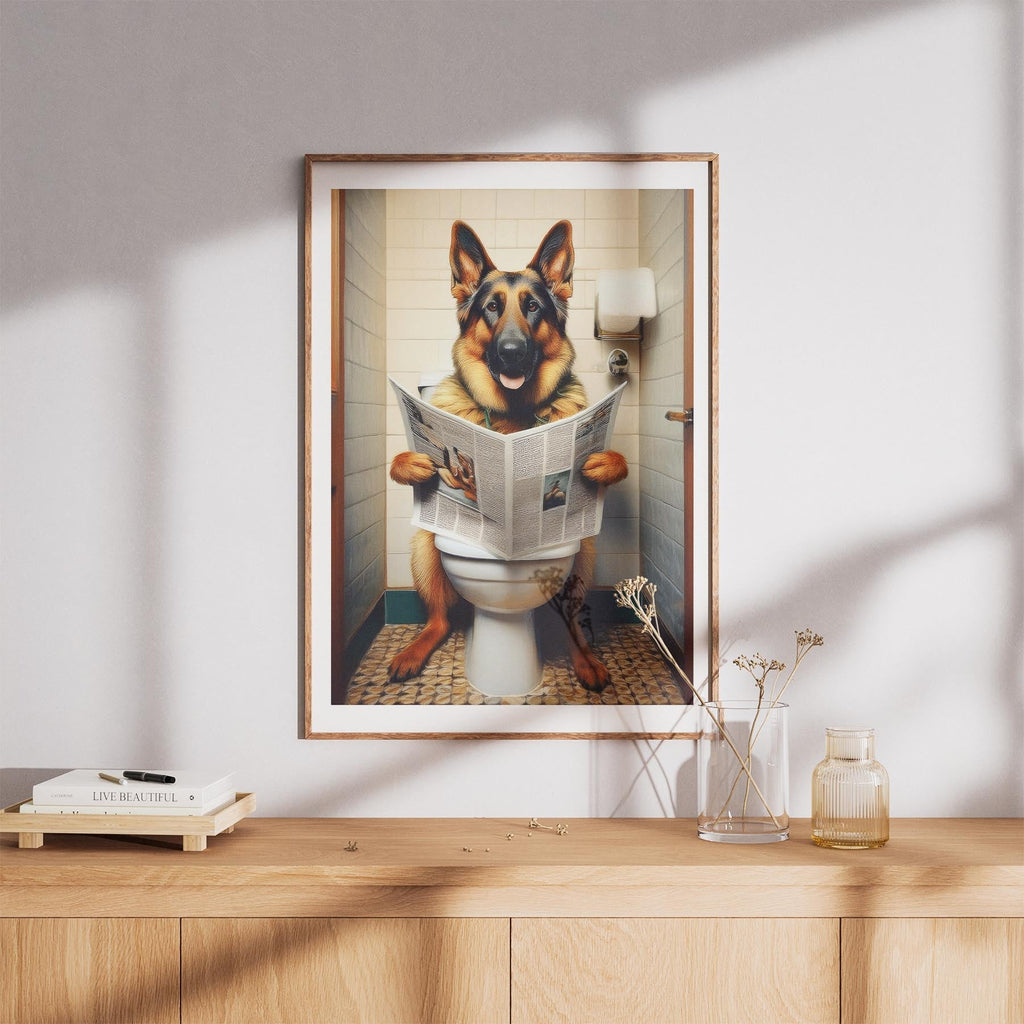 German Shepherd Toilet Humour Dog Series 2 image 8