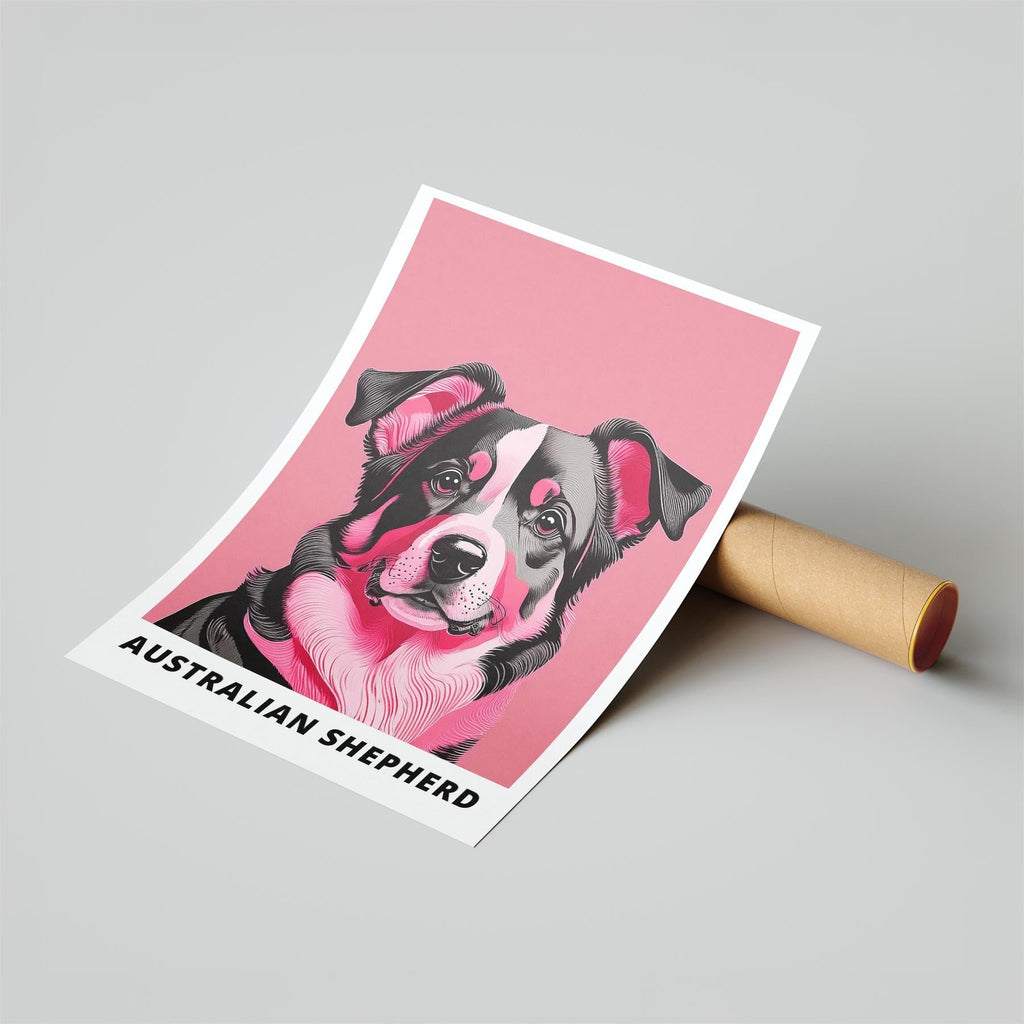 Australian Shepherd Pink and Black Dog Series 1 image 6