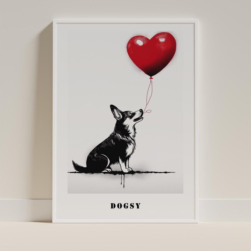 Corgi DOGSY Series inspired by the Art of Banksy with text Dogsy image 9