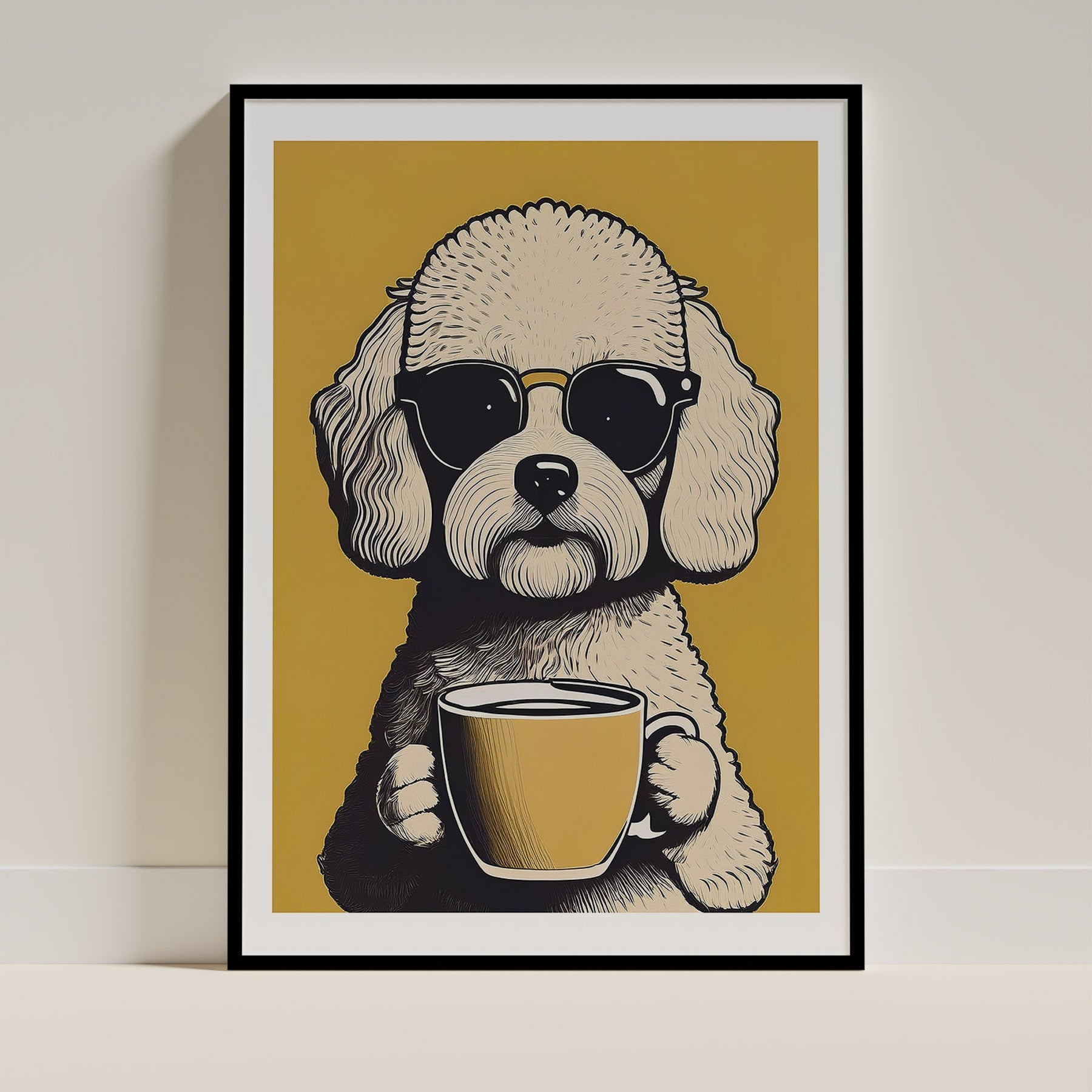Bichon Frise Chillin Coffee Dog image 0