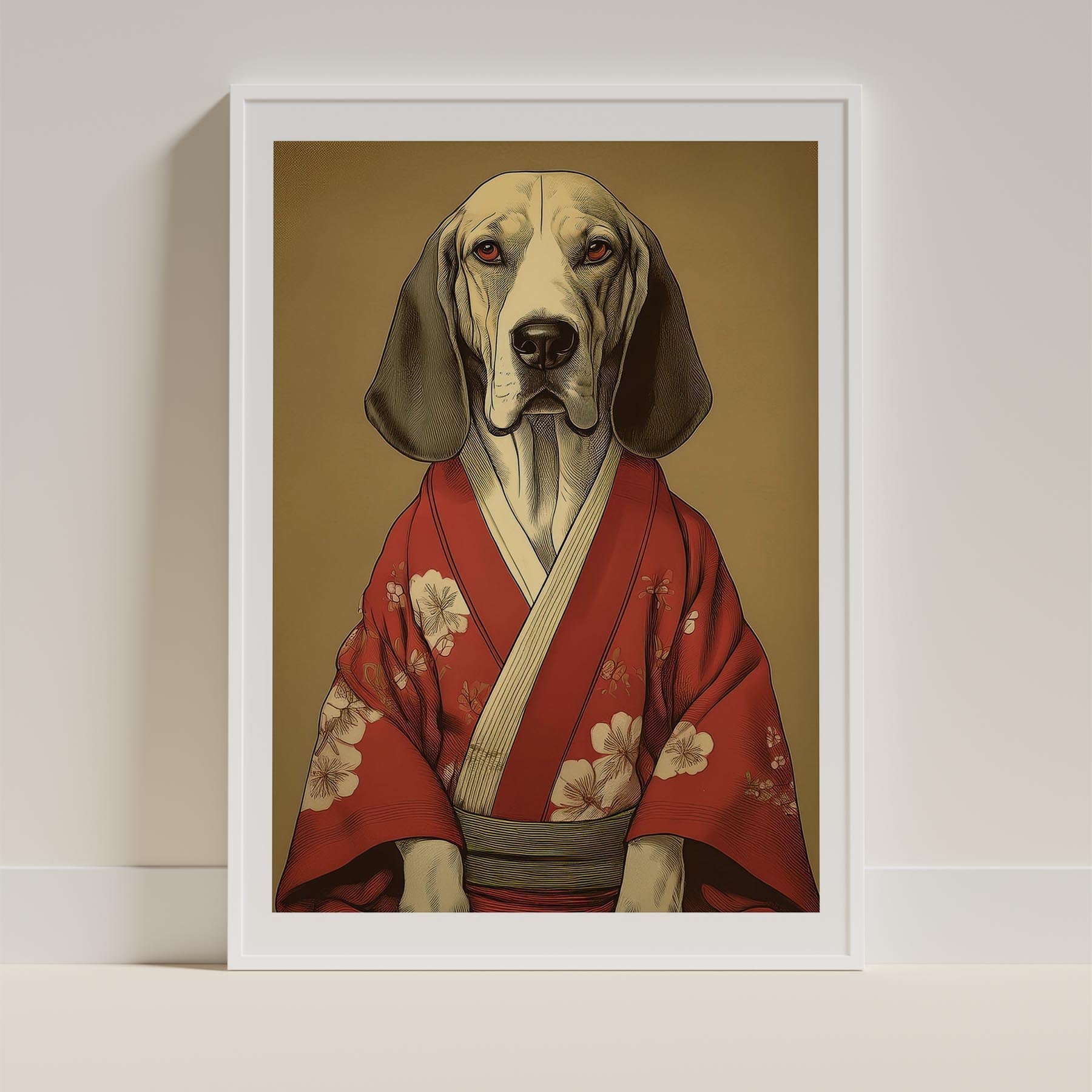 Bloodhound Japanse Kimono Dog Series image 9