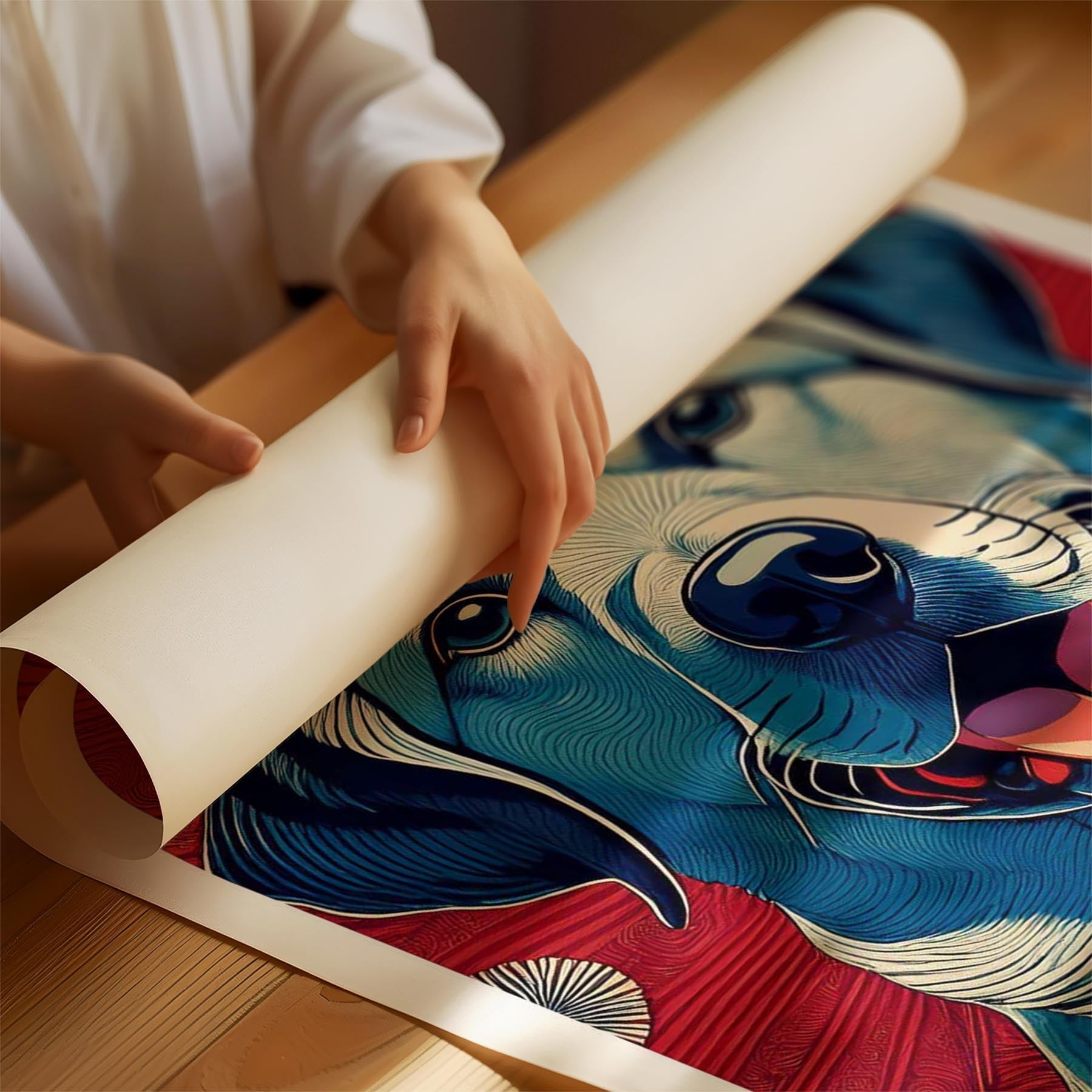 Labrador Retriever Hokusai Japanese Inspired Dog Series image 1