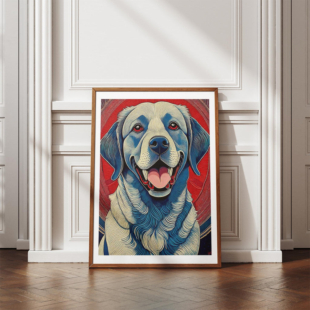 Labrador Retriever Hokusai Japanese Inspired Dog Series 4 image 4