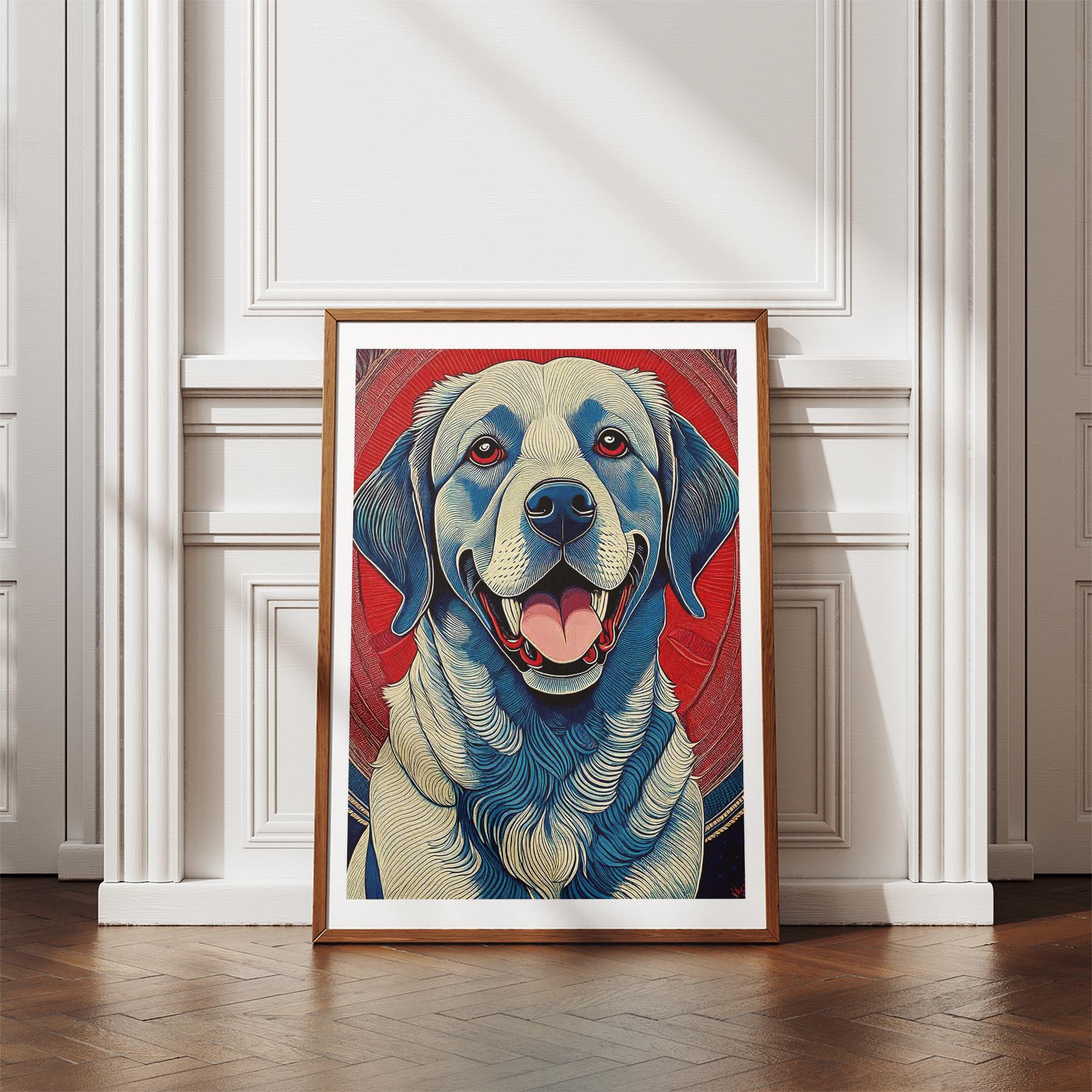 Labrador Retriever Hokusai Japanese Inspired Dog Series 4 image 4