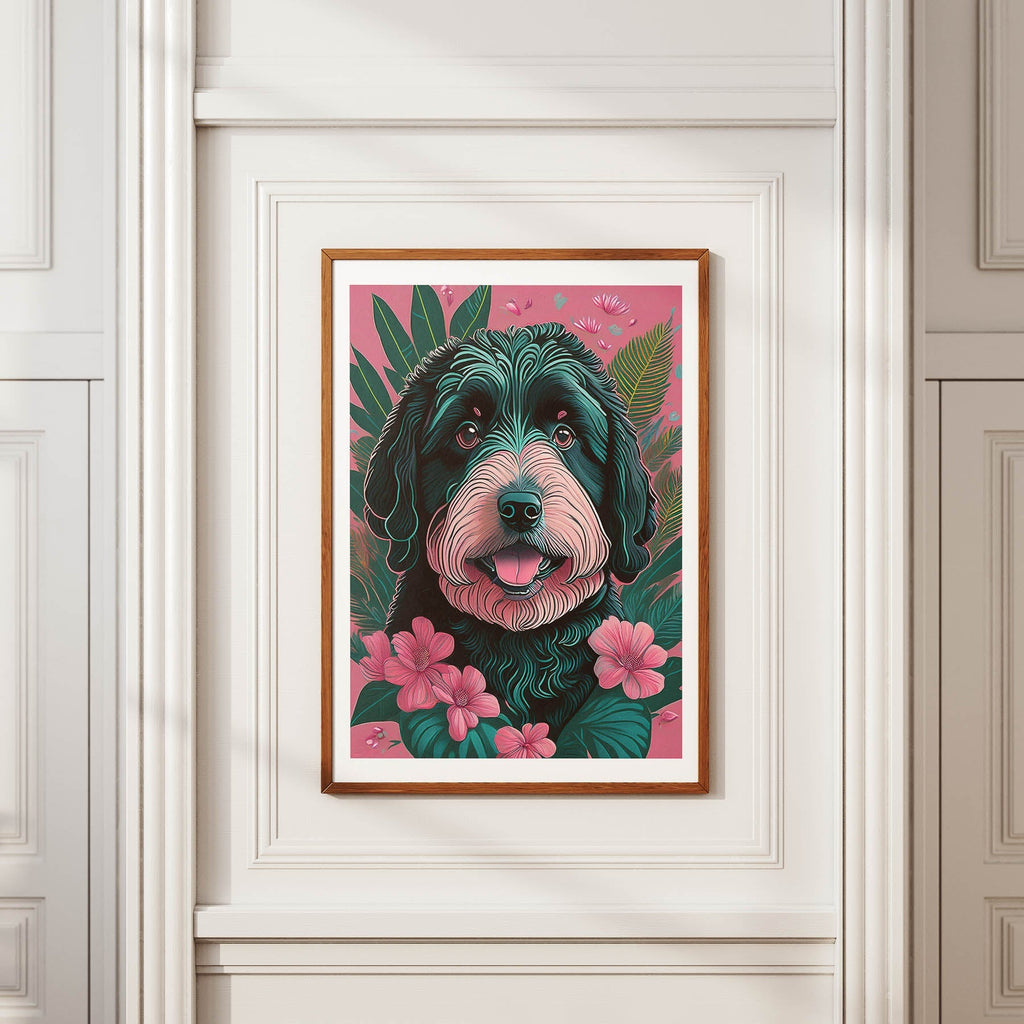 Old English Sheepdog Flowery Dog image 3