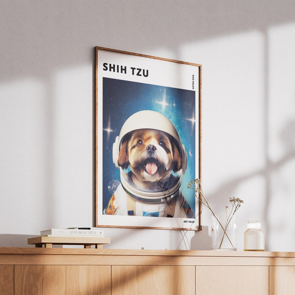 Shih Tzu Astronaut Dog Series with Text Astro Dog image 5