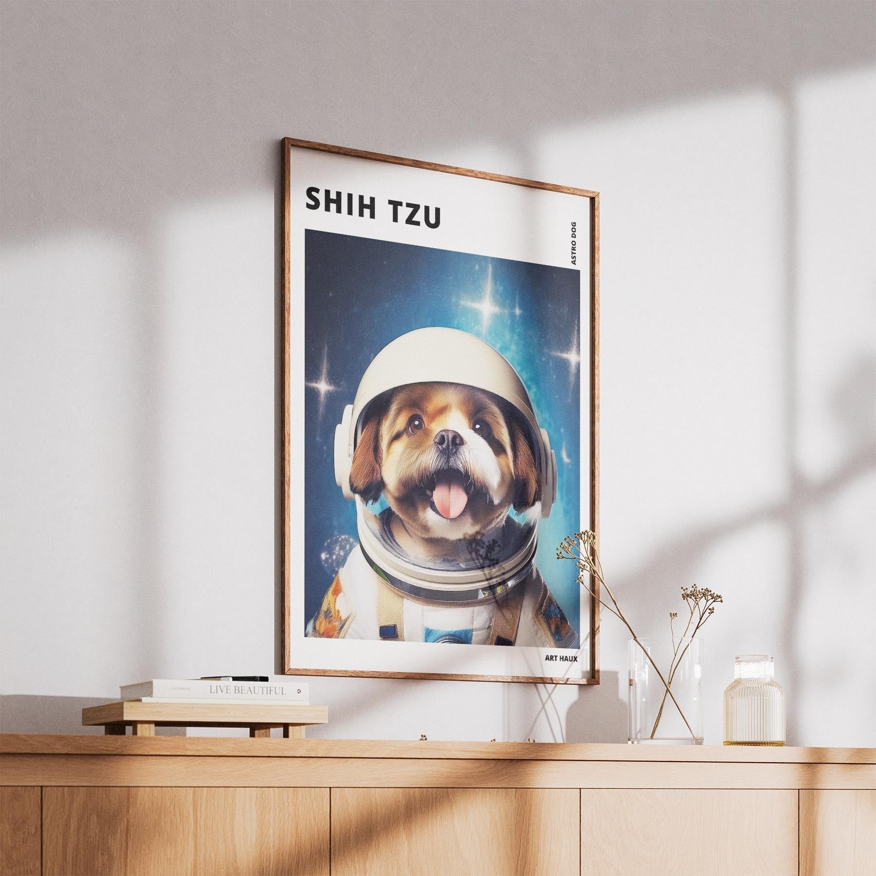 Shih Tzu Astronaut Dog Series with Text Astro Dog image 5
