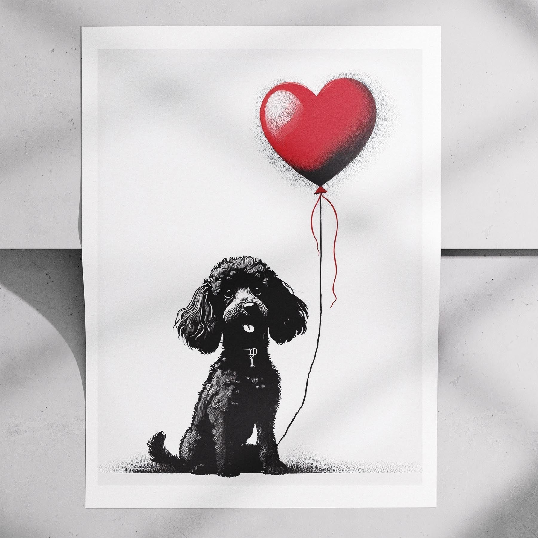 Poodle DOGSY Series inspired by the Art of Banksy image 7