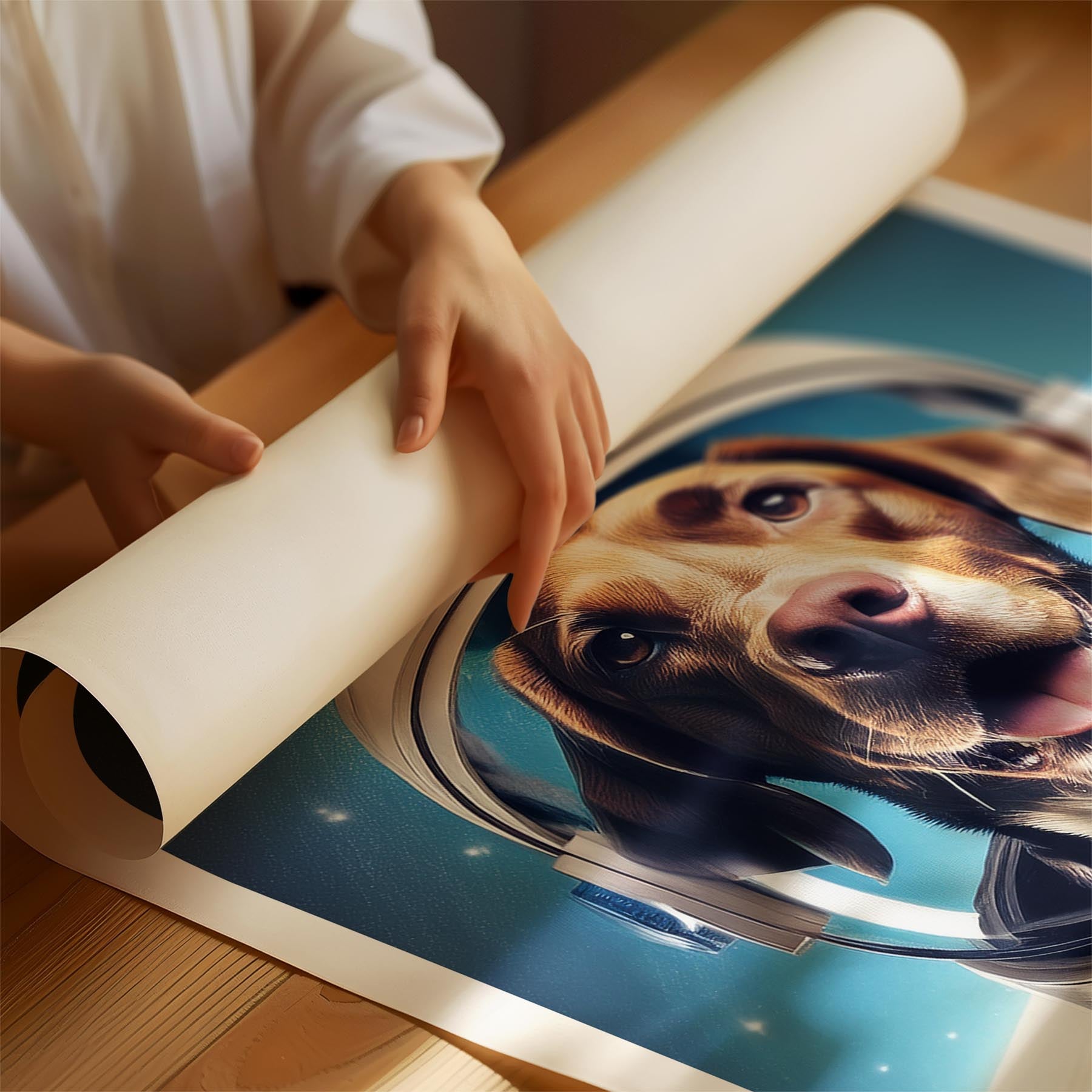 German Pointer Astronaut Dog Series image 1