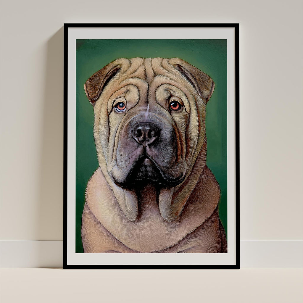 Shar Pei Green Painted Series image 0