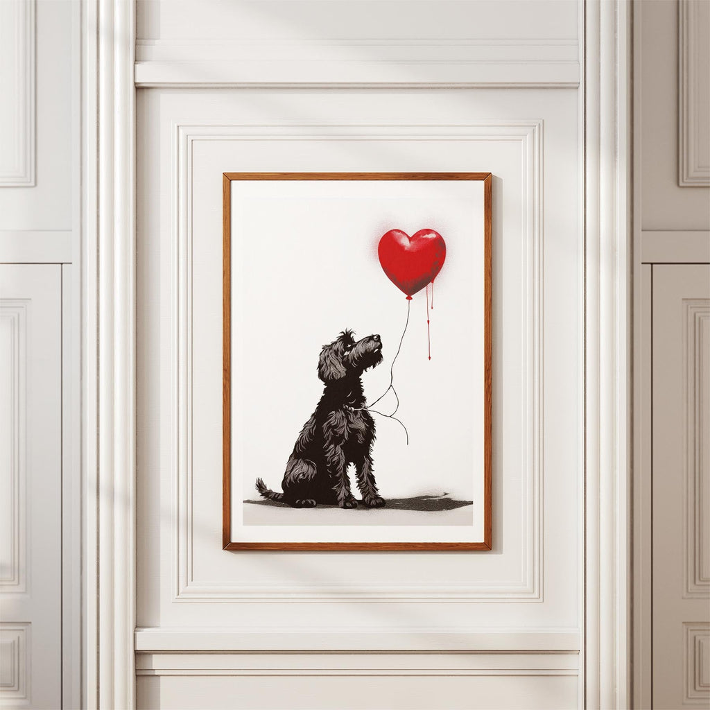 Black Russian Terrier DOGSY Series inspired by the Art of Banksy image 3