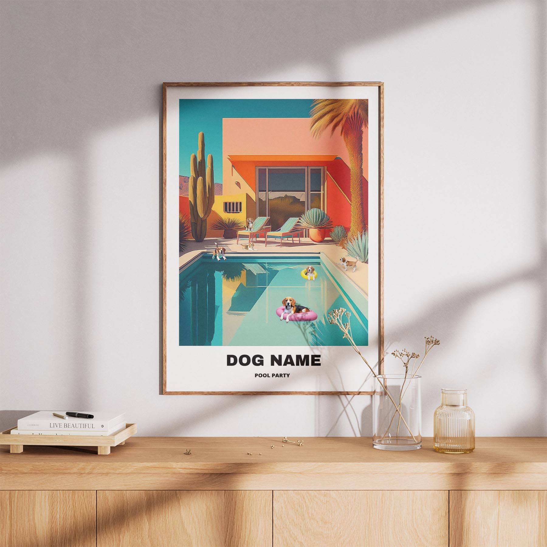 Beagle Custom Pool Party WITH TEXT image 8