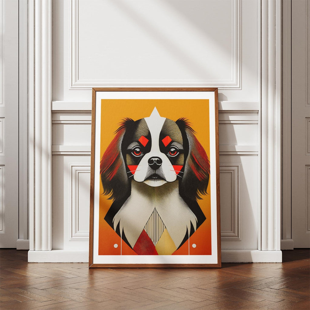 Japanese Chin Geometric Orange Series image 4