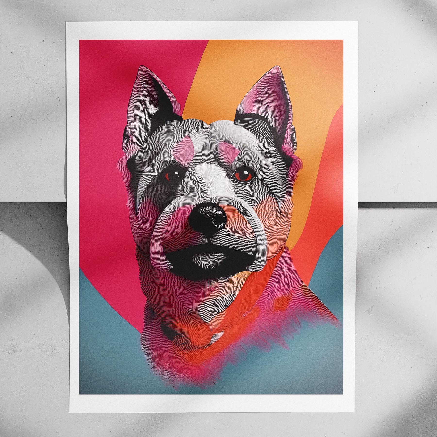 Australian Terrier Modern Pop Dog Series image 7