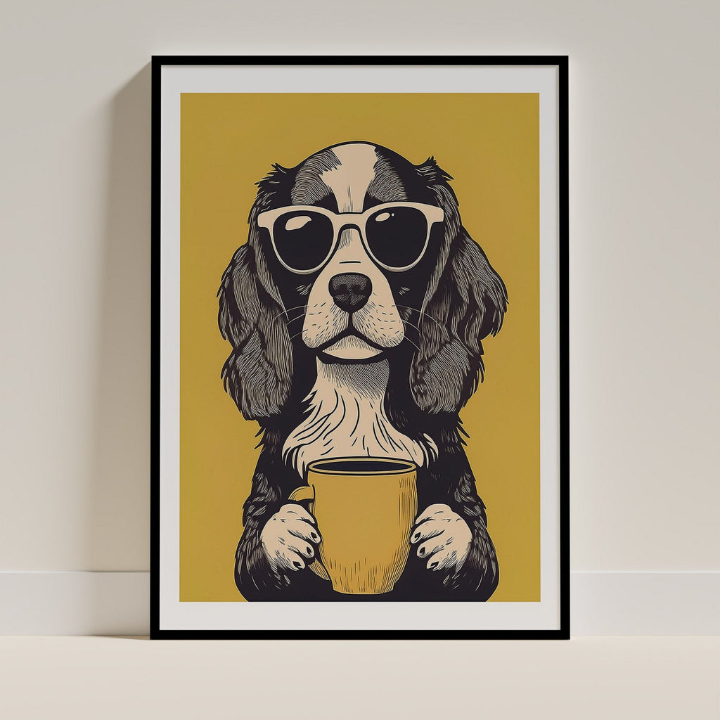 Cavalier King Charles Spaniel Chillin Coffee Dog image 0