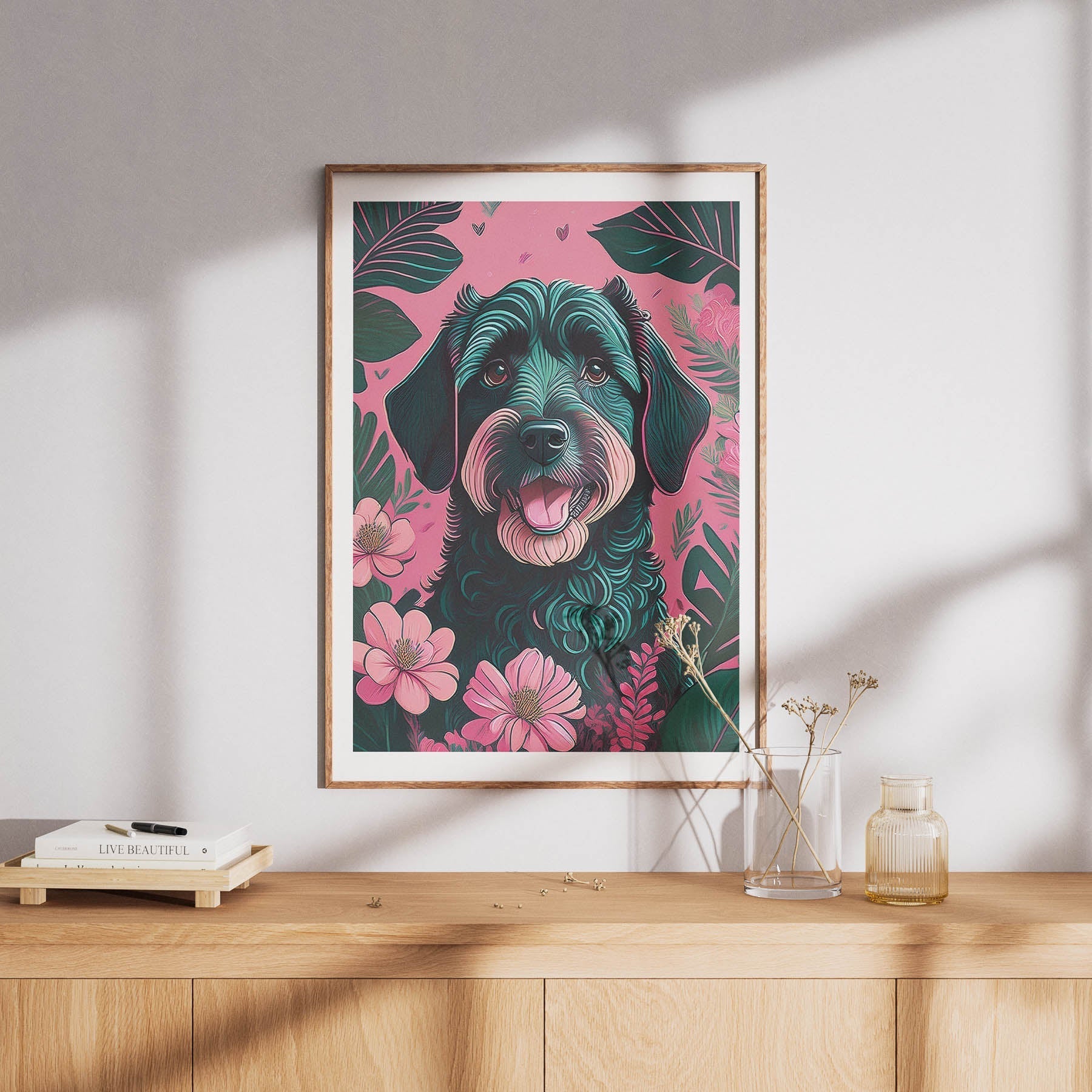 Labradoodle Flowery Dog image 8