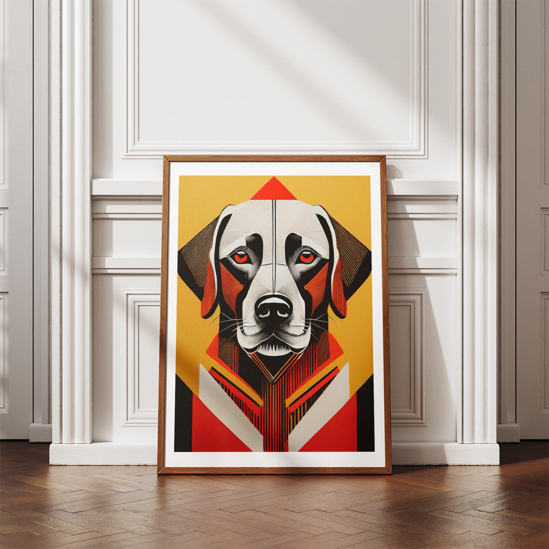 Labrador Retriever Geometric Orange Series image 4