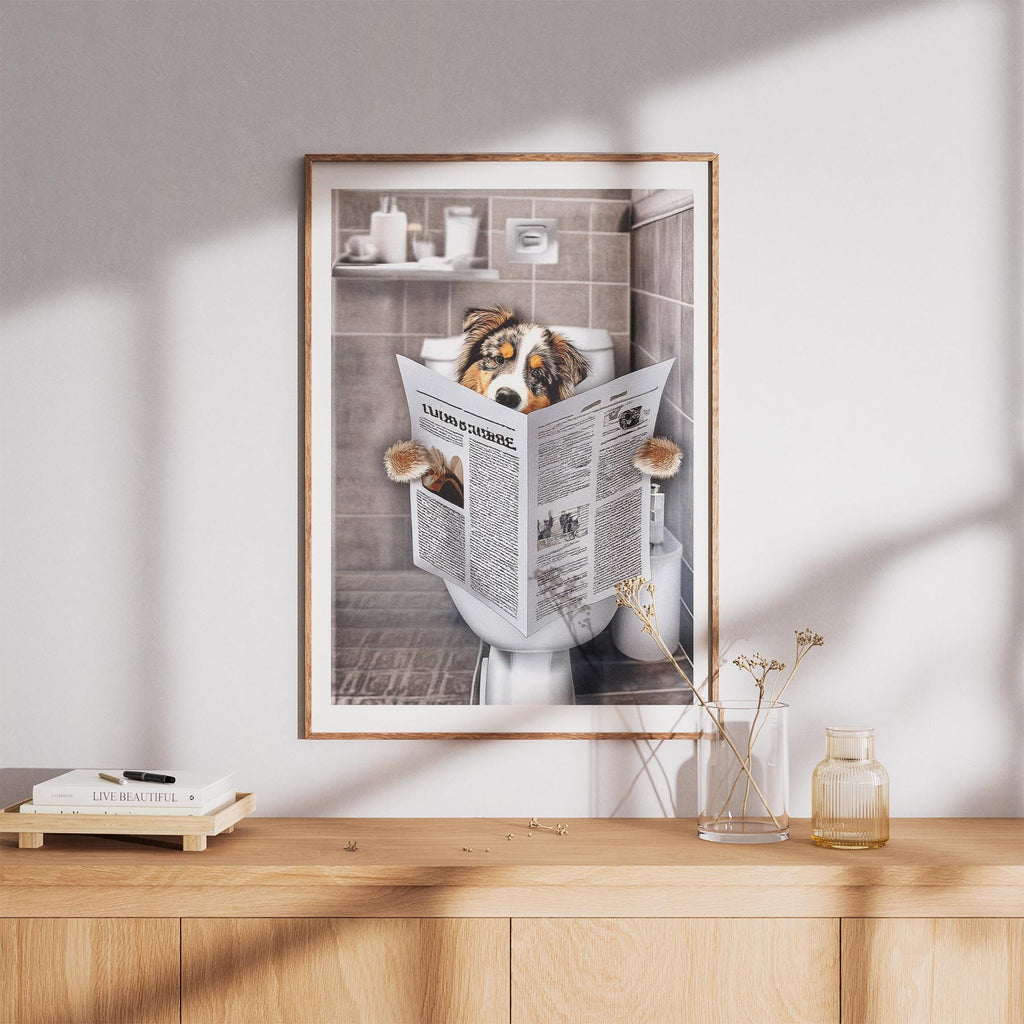 Australian Shepherd Toilet Humour Dog Series 4 image 8