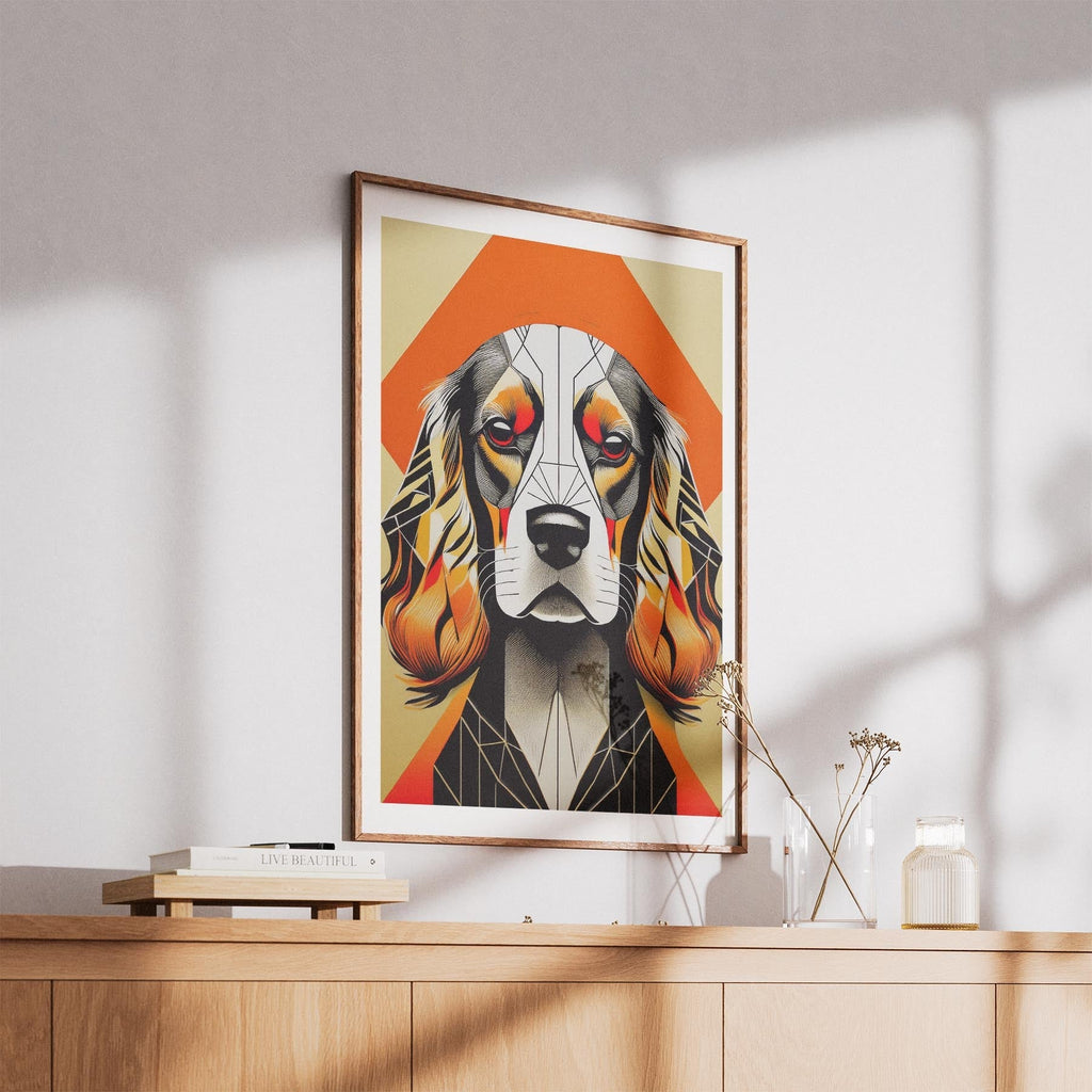 Cocker Spaniel Geometric Orange Series image 5