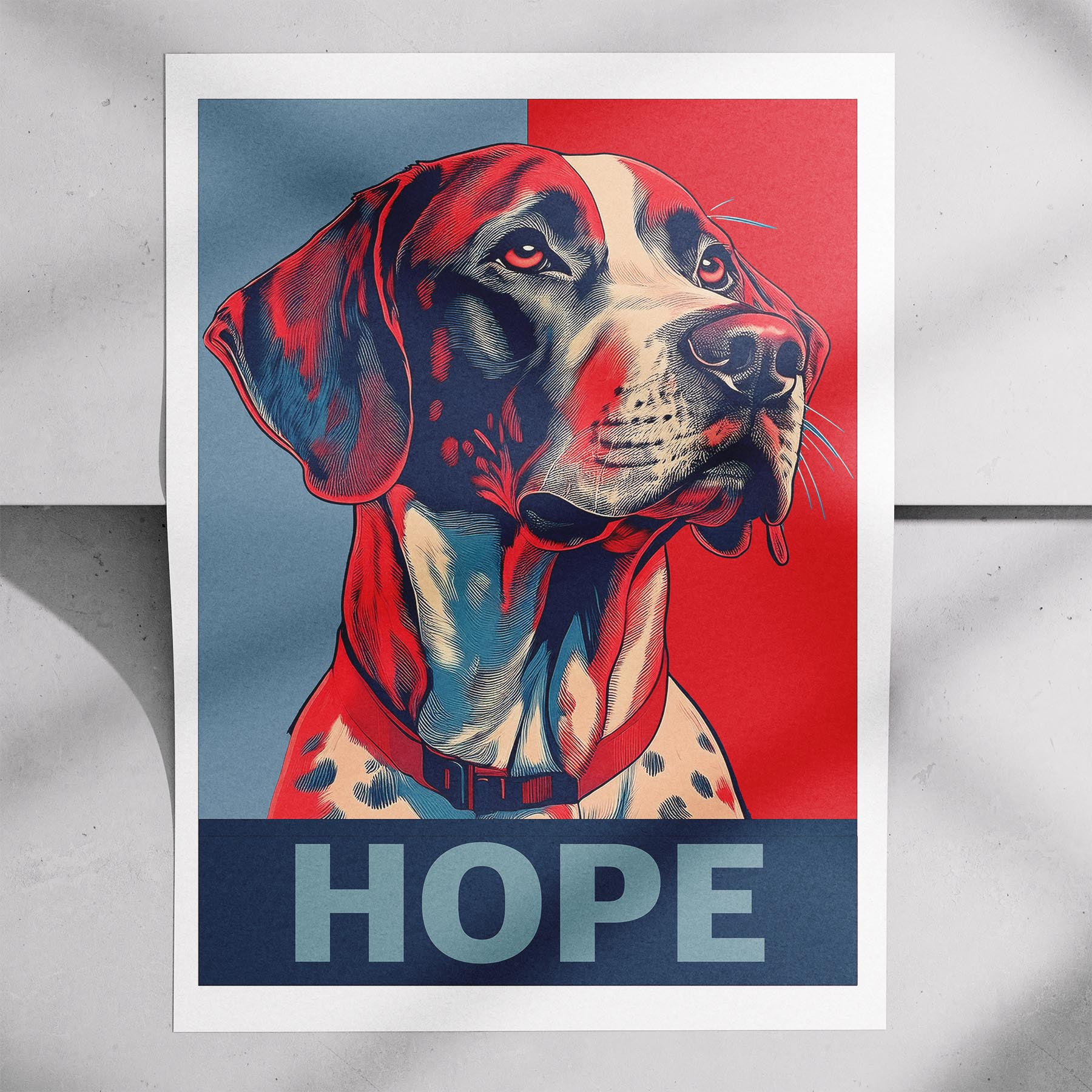 German Pointer HOPE Series Inspired by the Obama Poster image 7