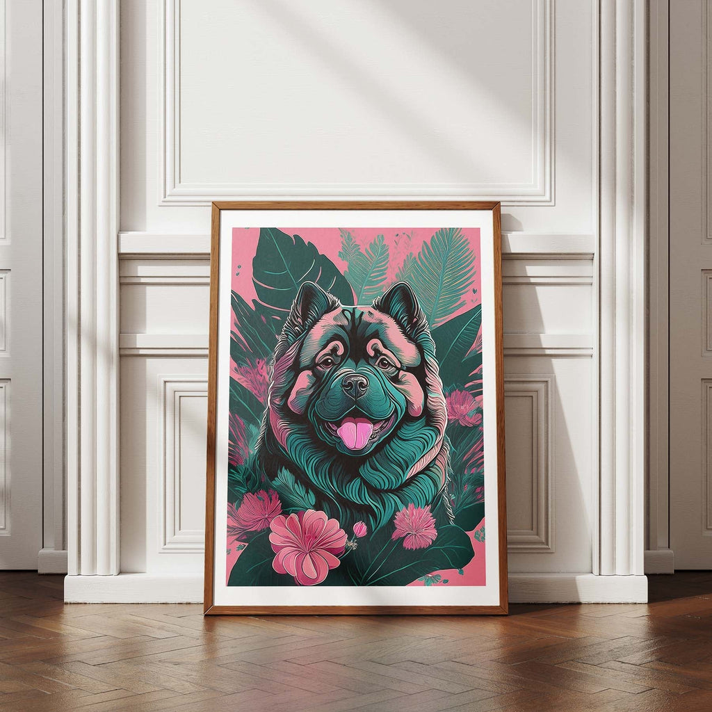 Chow Chow Flowery Dog image 4