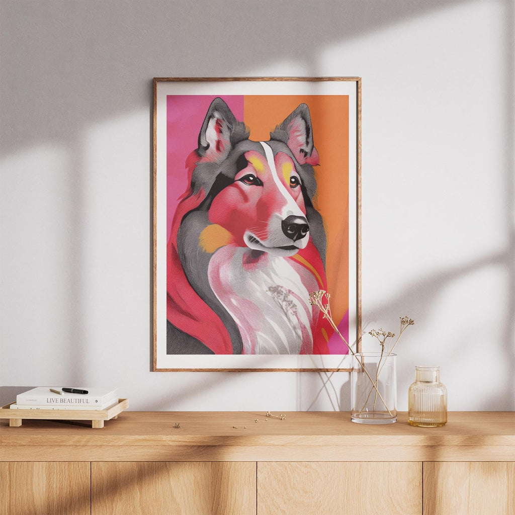 Rough Smooth Collie Modern Pop Dog Series image 8