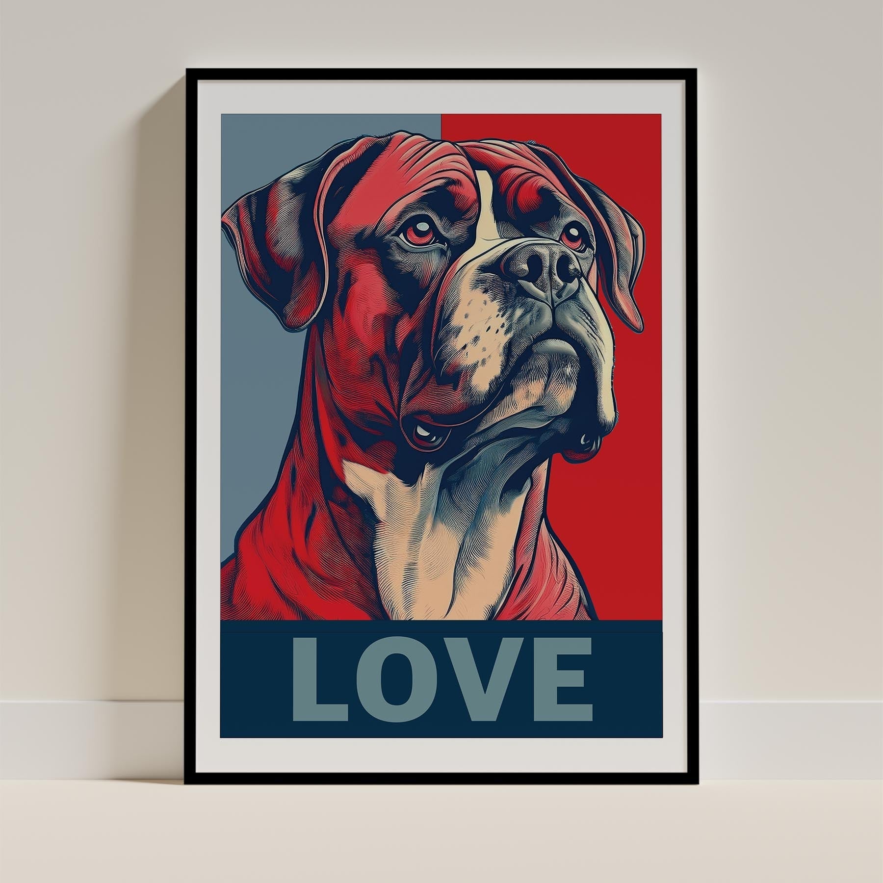 Boxer LOVE Series Inspired by the Obama Poster image 0