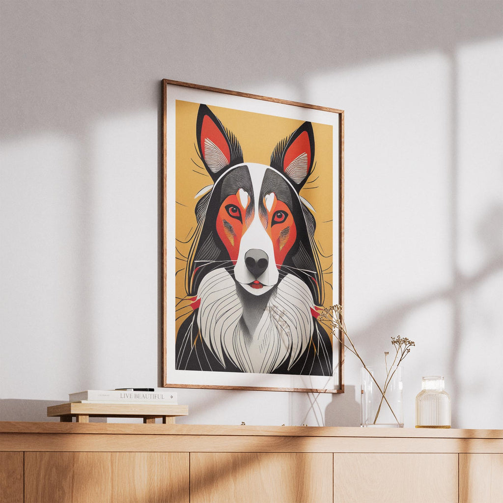 Rough Smooth Collie Geometric Orange Series image 5