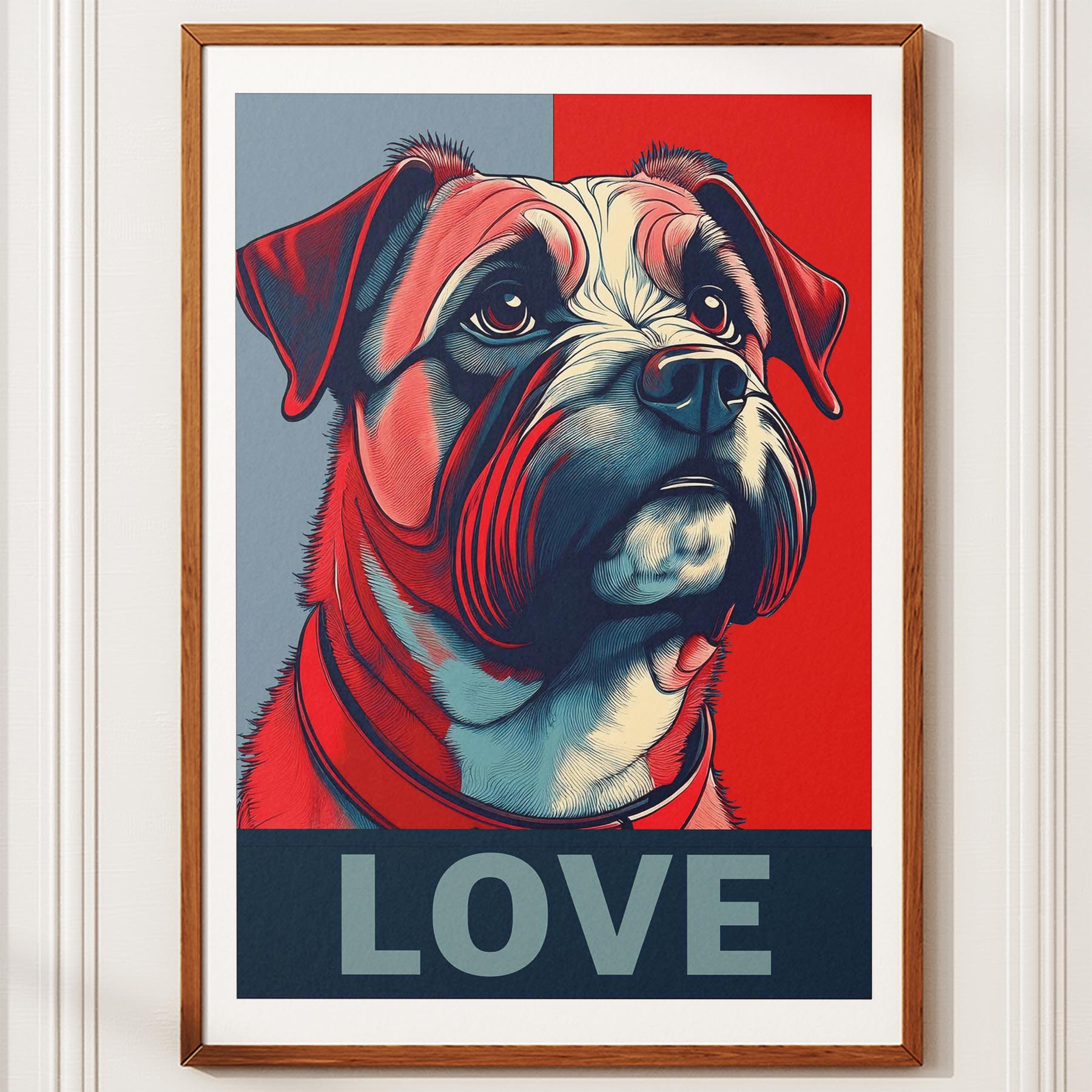 Border Terrier LOVE Series Inspired by the Obama Poster image 10