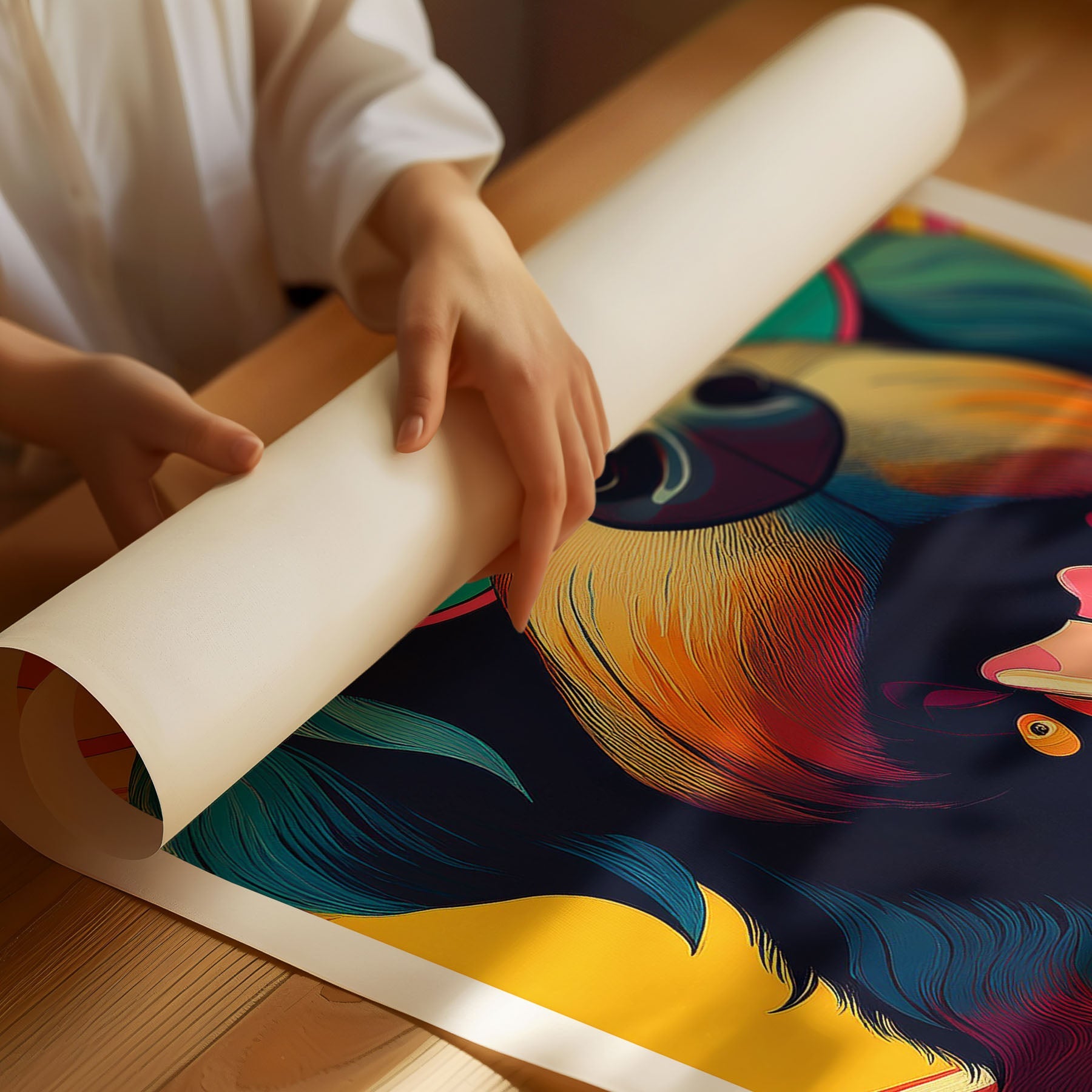 Rottweiler In Colourful Sunnies 1 image 3