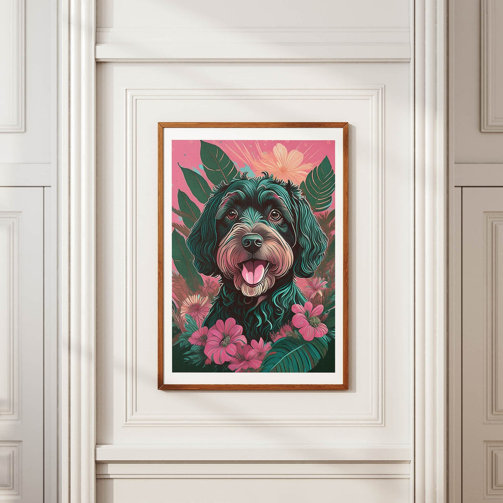 Irish Doodle Flowery Dog image 3