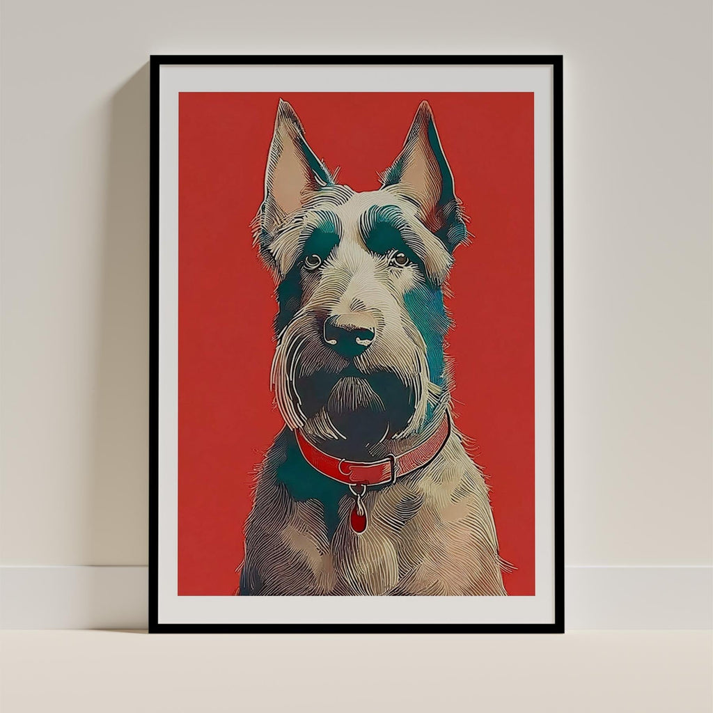 Black Russian Terrier Red Dog Series image 0