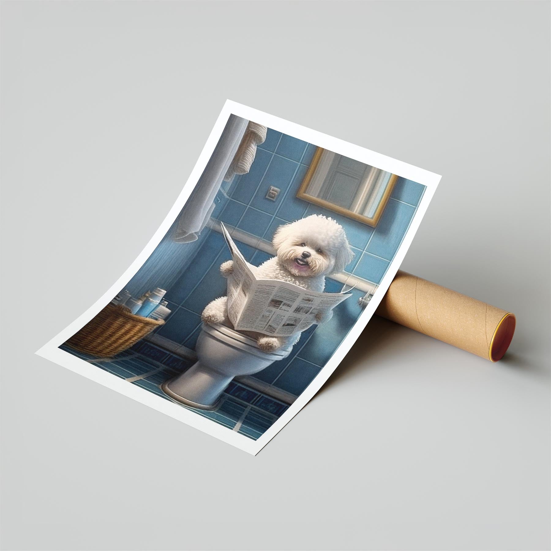 Bichon Frise Toilet Humour Dog Series image 6