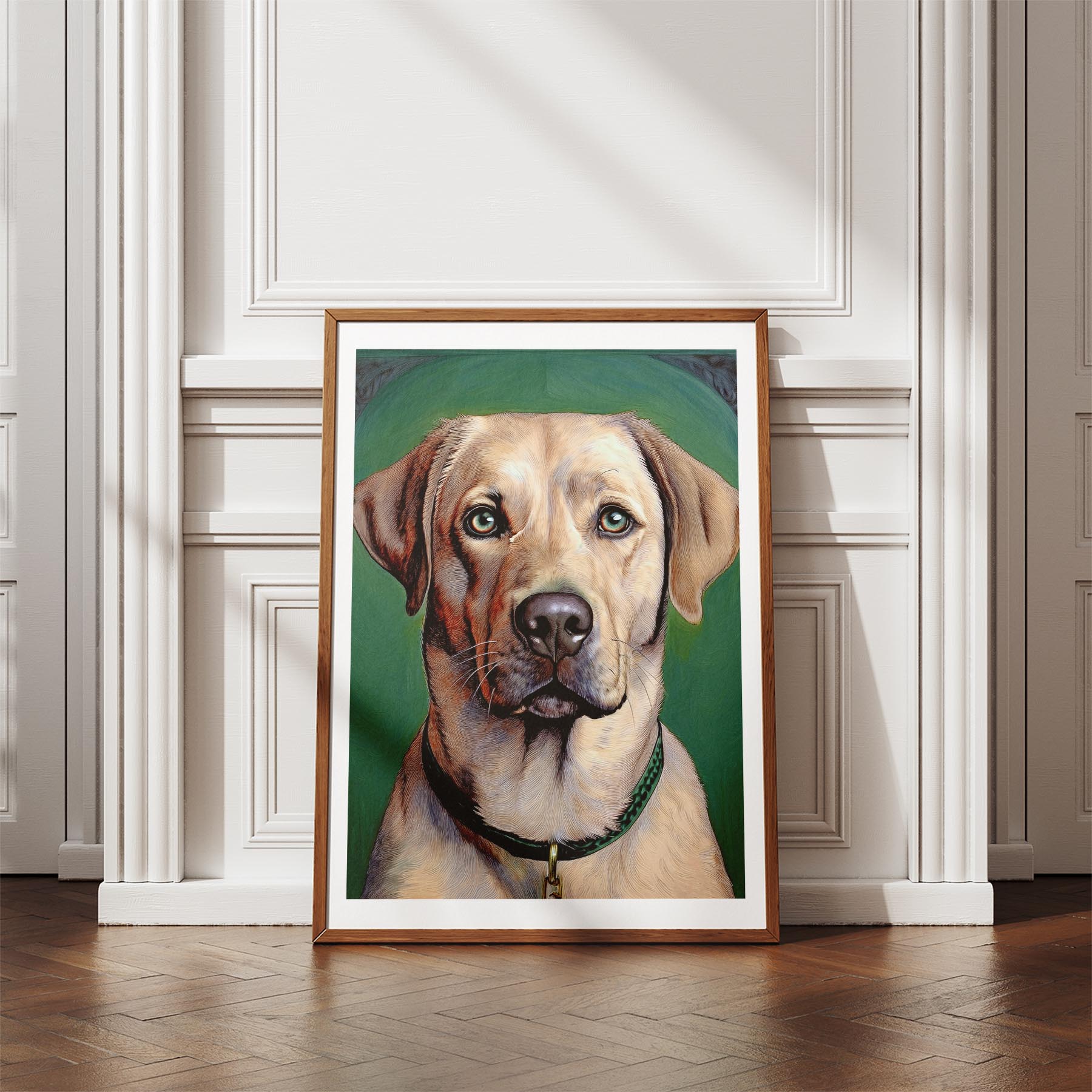Labrador Retriever Green Painted Series image 4