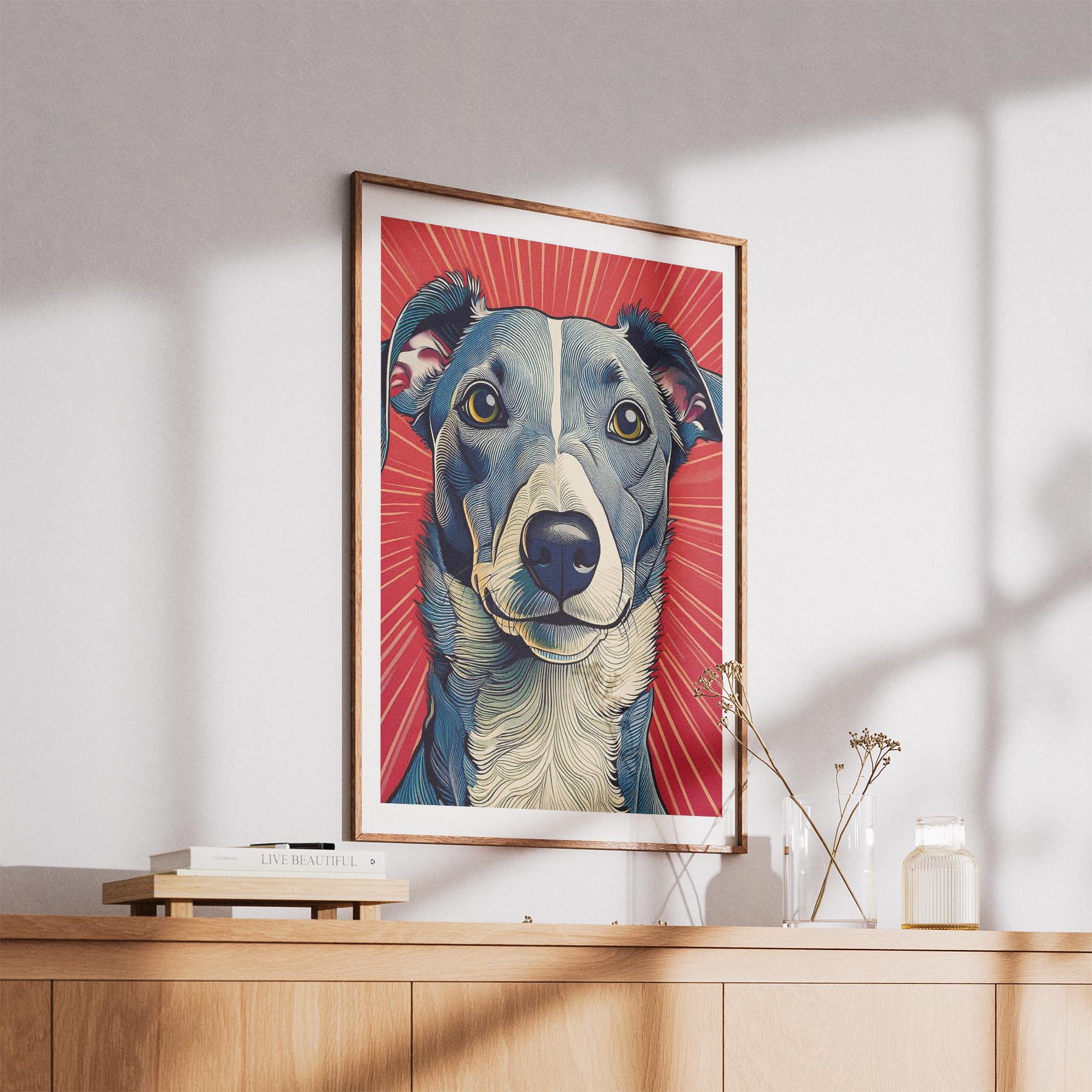 Whippet Hokusai Japanese Inspired Dog Series image 5