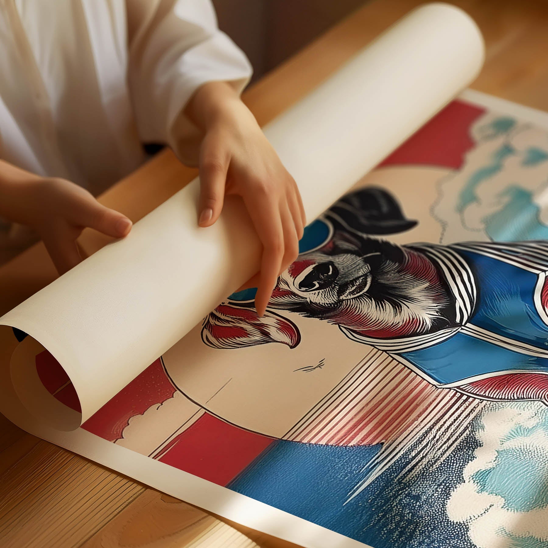 Vizsla Hokosai Surfer Dogs 1 image 3