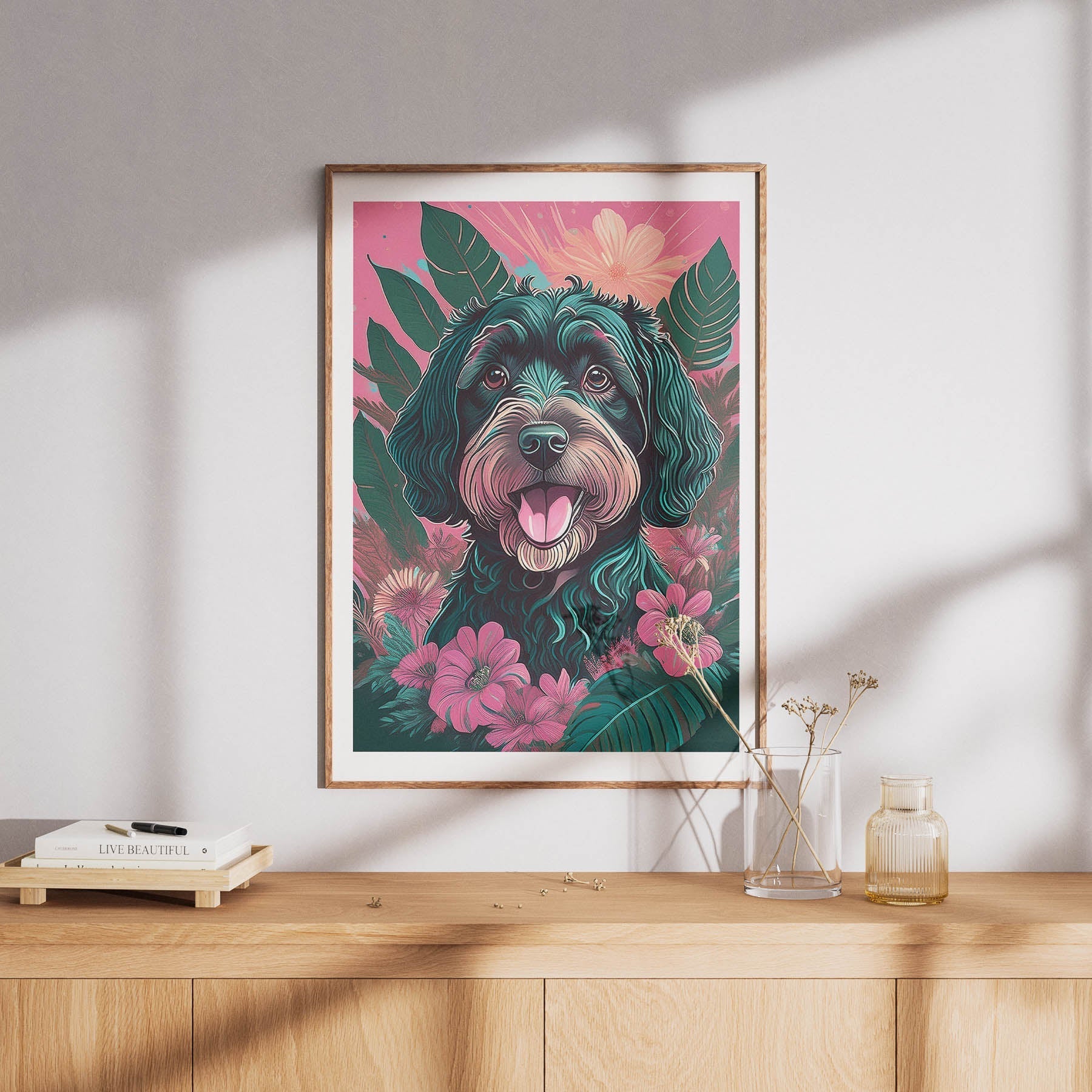 Irish Doodle Flowery Dog image 8