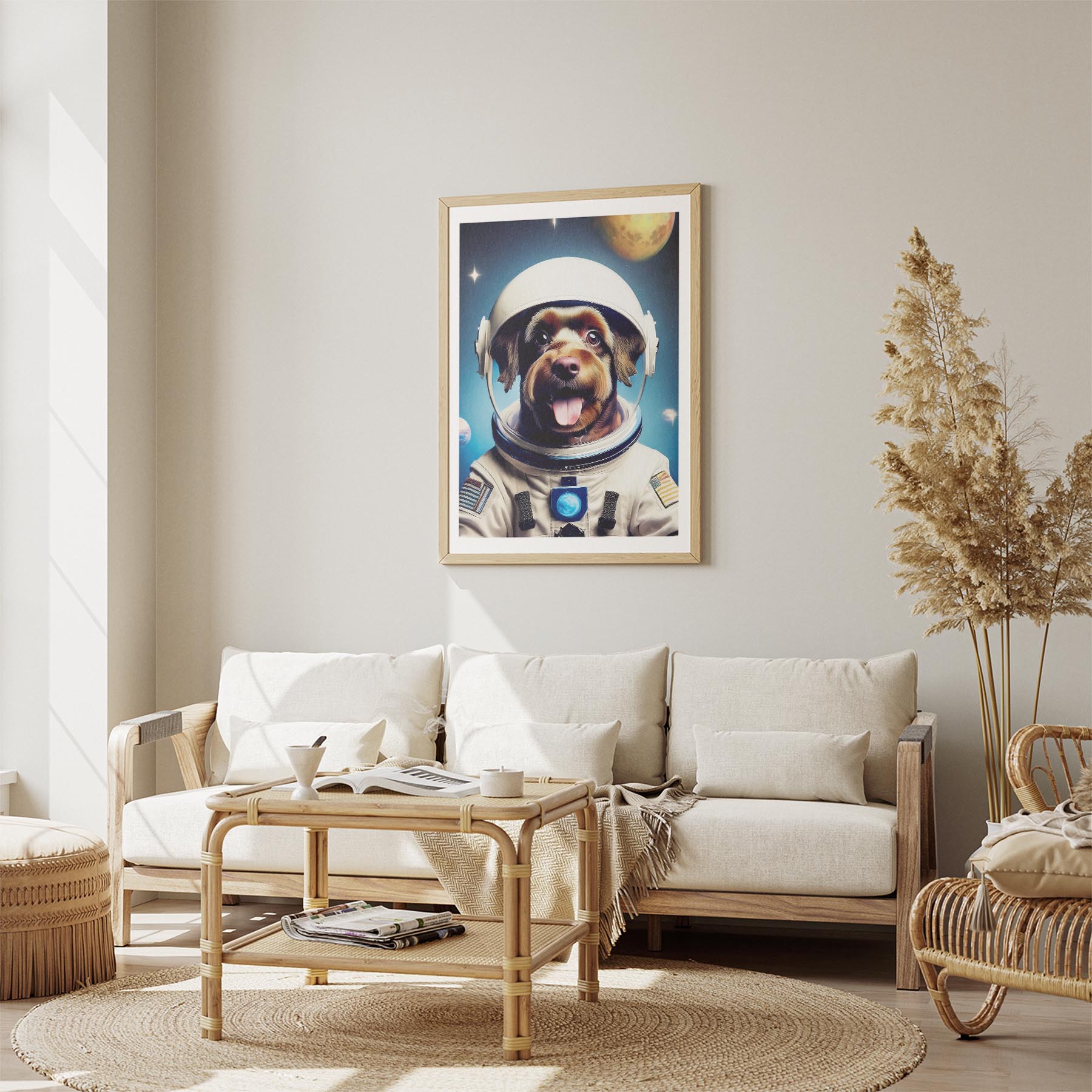 Black Russian Terrier Astronaut Dog Series image 2