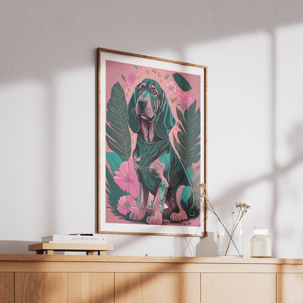 Bloodhound Flowery Dog image 6