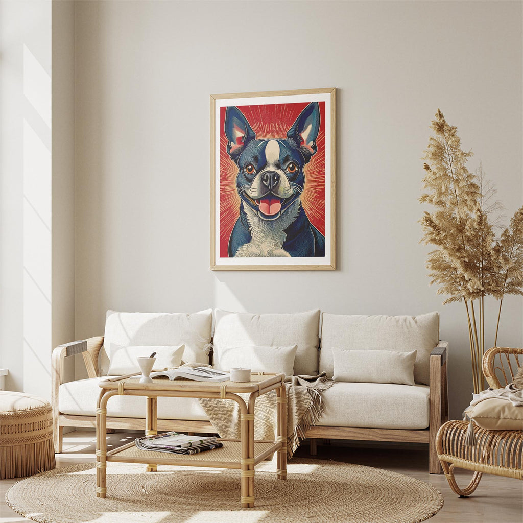 Boston Terrier Hokusai Japanese Inspired Dog Series image 2