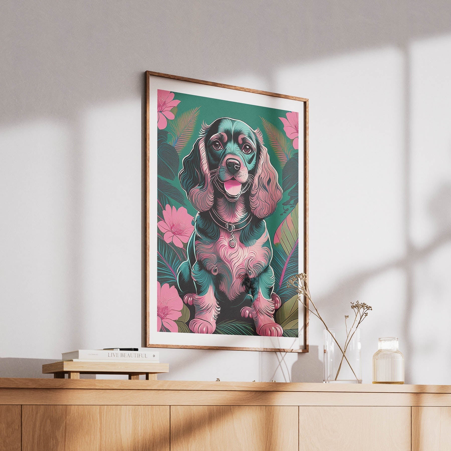 Cocker Spaniel Flowery Dog image 6