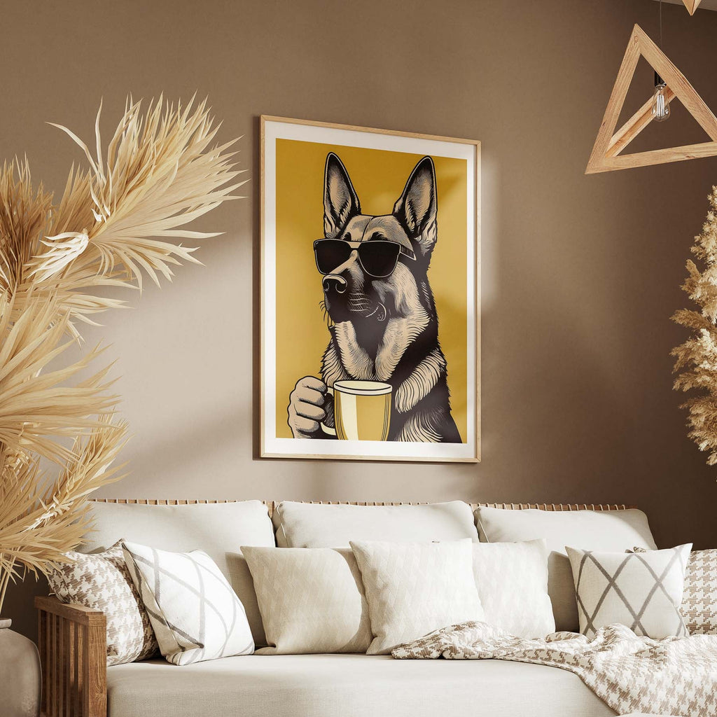 German Shepherd Chillin Coffee Dog image 5
