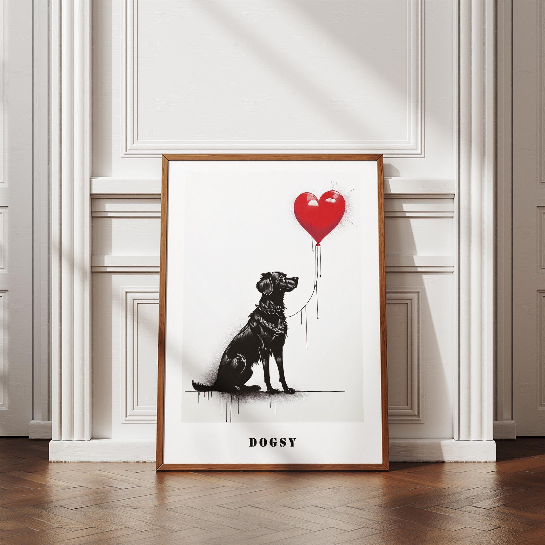 Maremma DOGSY Series inspired by the Art of Banksy with text Dogsy image 4