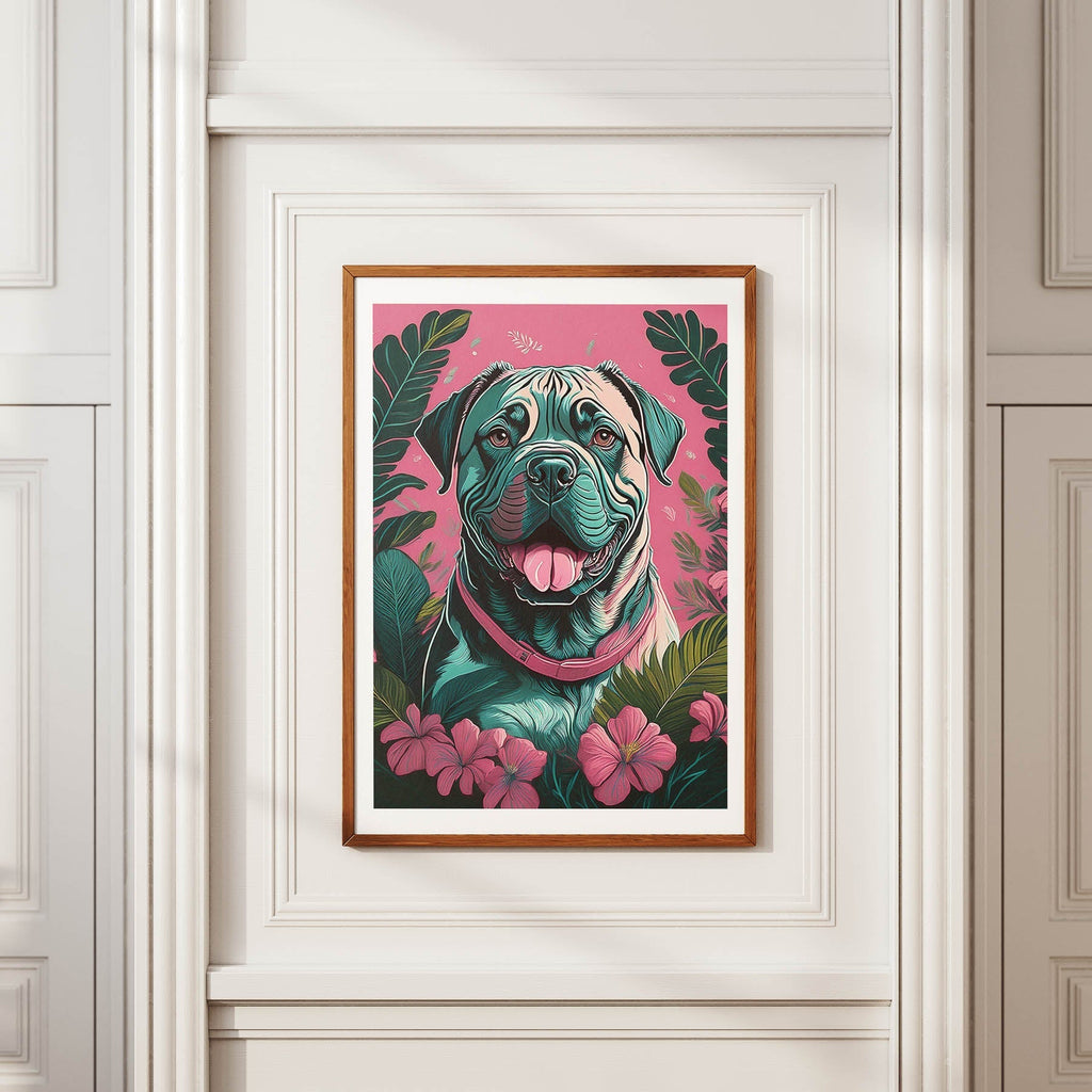 Bullmastiff Flowery Dog image 3